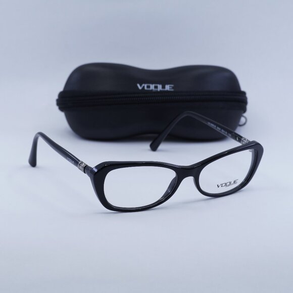Vogue VO2960-B W44 Cat Eye Eyeglasses 52mm Black - Picture 1 of 10